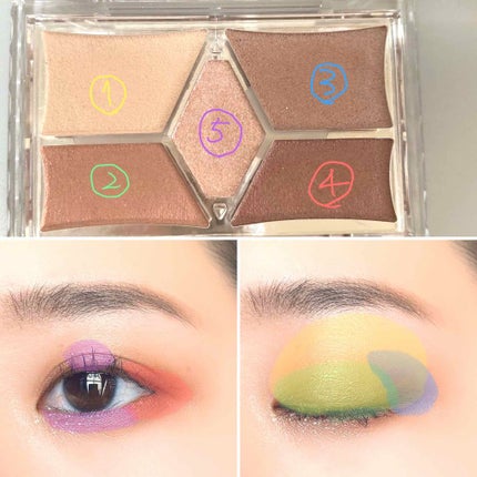 【旧品】パーフェクトスタイリストアイズ/キャンメイク/アイシャドウパレットを使ったクチコミ(2枚目)