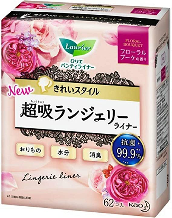 ロリエ きれいスタイル 超吸ランジェリーライナー フローラルブーケの香り 62コ入