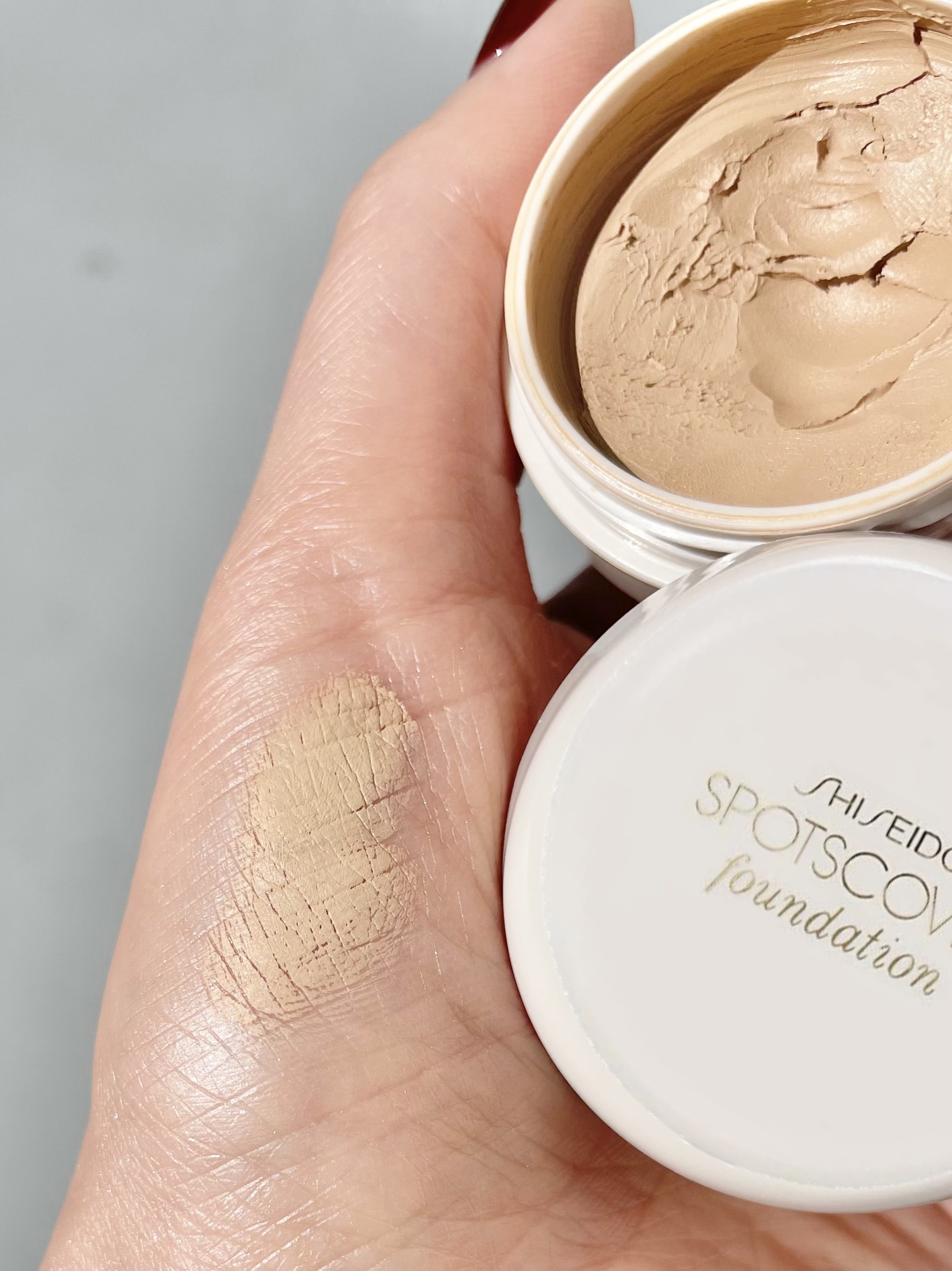 スポッツカバー ファウンデイション/SHISEIDO/クリームコンシーラーを使ったクチコミ（2枚目）