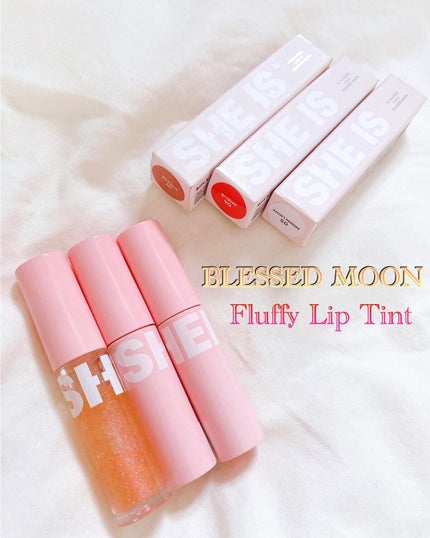 フラッフィリップティント/BLESSED MOON/リップティントを使ったクチコミ(3枚目)