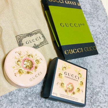 GUCCI グッチ クッション ドゥ ボーテのクチコミ「GUCCI BEAUTY

グッチビューティー初のクッションファンデ💕💕💕
ふらっとお店に立ち.....」（1枚目）