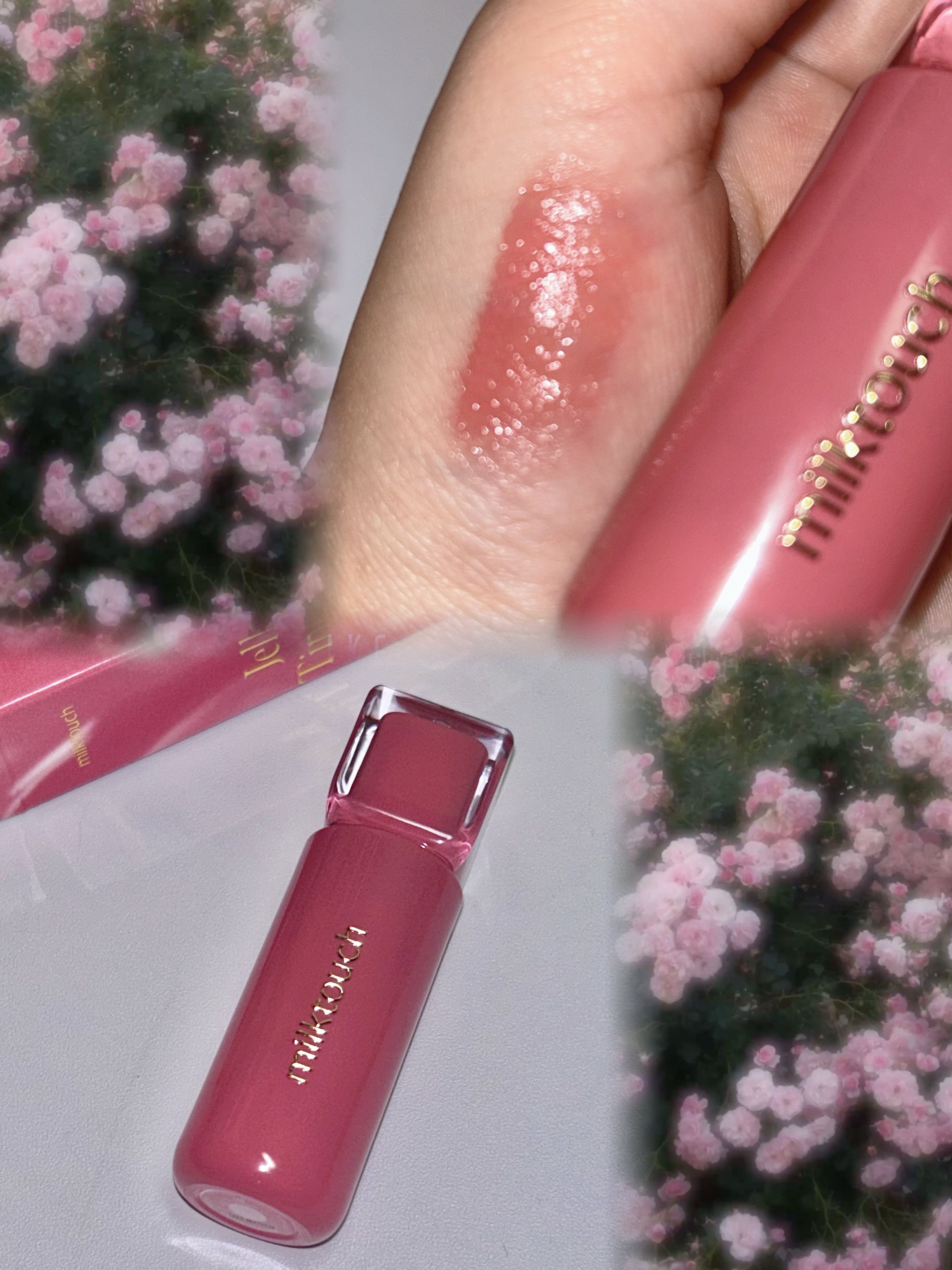 ジェリーフィットティンティッドグロウティント 08 ロージーブリーズ(Rosy Breeze)/Milk Touch/リップティントを使ったクチコミ（1枚目）