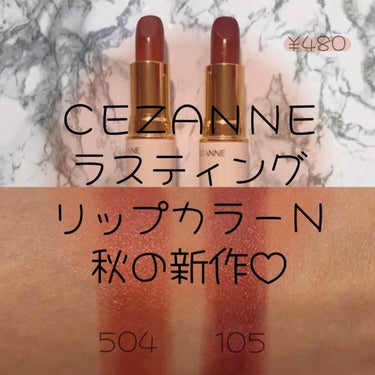 ラスティング リップカラーN/CEZANNE/口紅を使ったクチコミ（1枚目）