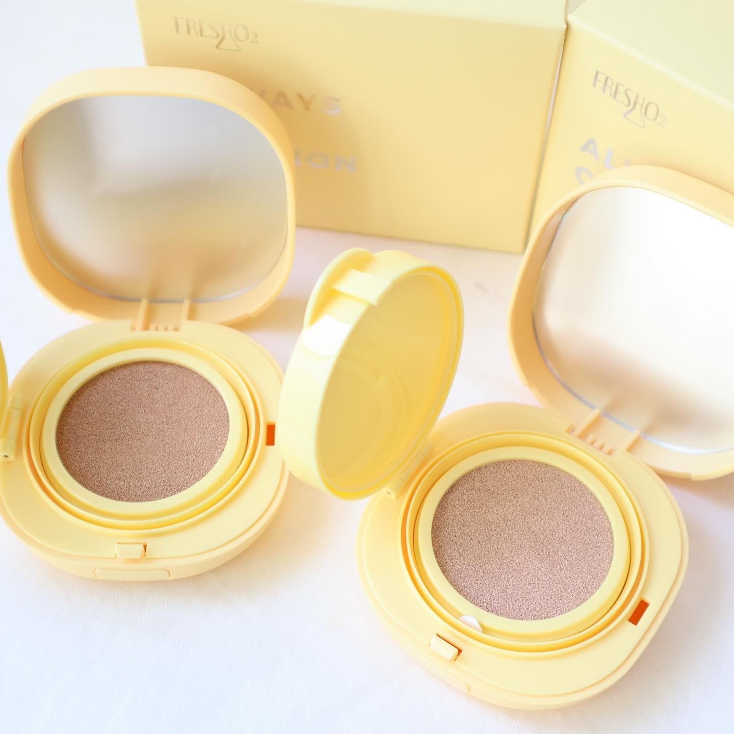 クラウドオールウェイズオン クッションファンデ ーション/FRESHO2/クッションファンデーションを使ったクチコミ（2枚目）