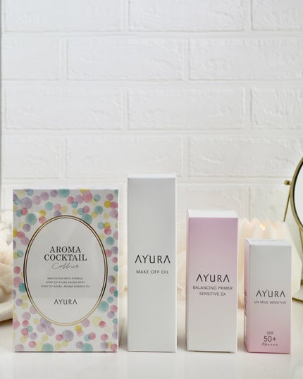 AYURA アロマカクテルコフレのクチコミ「アユーラの初秋におすすめのスキンケアラインを使ってみたよ。
敏感肌・乾燥肌・年齢肌の私が使った.....」(2枚目)
