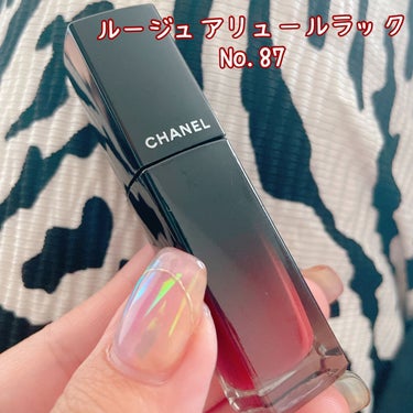 ルージュ アリュール ラック 87 ルージュ イレギュリエ/CHANEL/口紅を使ったクチコミ（1枚目）