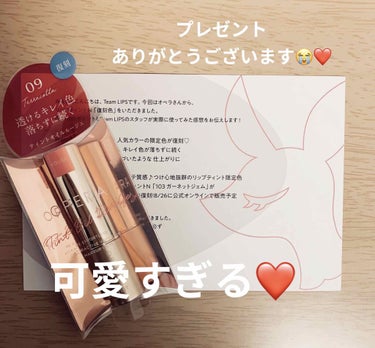 今回はLIPPS様、OPERA様から頂いたリップティント Nの復刻色のテラコッタです❤




まず、色が可愛すぎる！！
自分の唇の色を濃くしたような、自然な色でした🎶

見た目は結構赤そうな感じでした