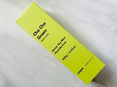 Cha Cha Charcoal Vegan Greentea Toothpaste/unpa/歯磨き粉を使ったクチコミ（2枚目）