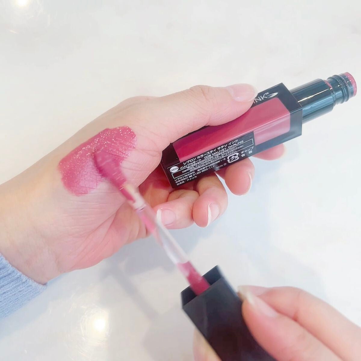 カラーステイ サテン インク/REVLON/口紅を使ったクチコミ(2枚目)