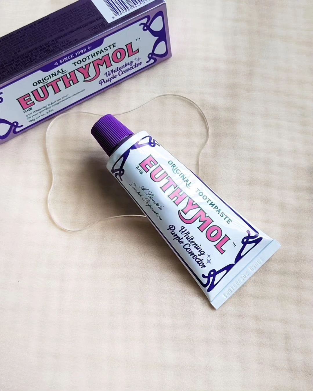 ホワイトパープル歯みがき ピーチフローラルミントの香り/EUTHYMOL/歯磨き粉を使ったクチコミ(1枚目)