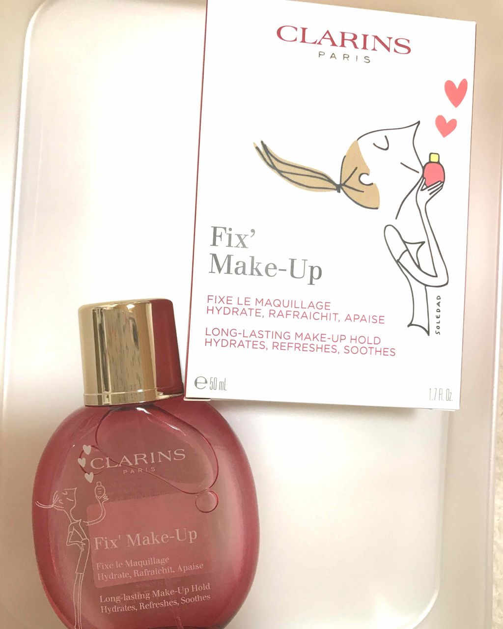 フィックス メイクアップ/CLARINS/ミスト状化粧水を使ったクチコミ(1枚目)