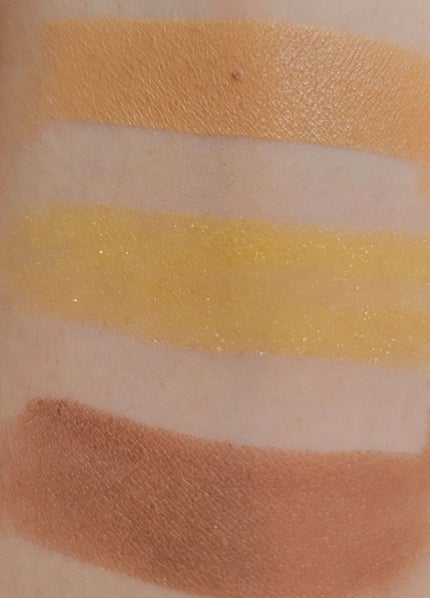 パーツリサイズシャドウ YL-1 キャメルイエロー/KATE/アイシャドウパレットを使ったクチコミ(2枚目)