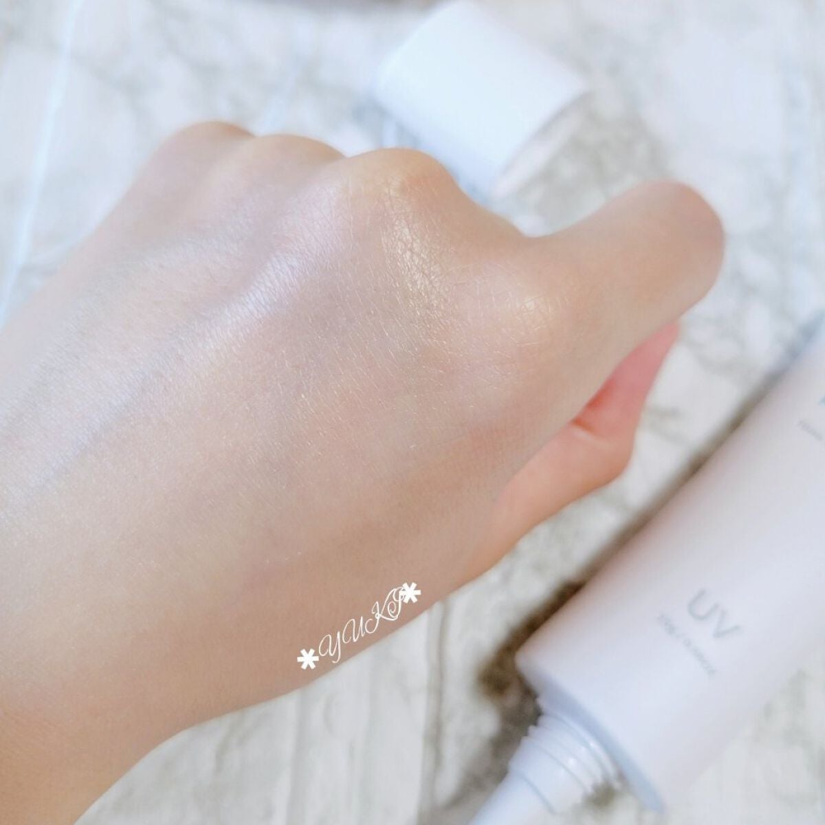 トーンアップUVプロテクター/PLUEST/日焼け止めクリームを使ったクチコミ(7枚目)