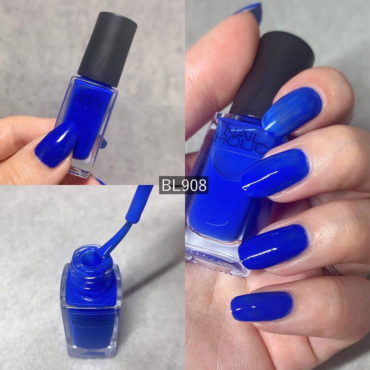 ネイルホリック Vivid color BL908/ネイルホリック/マニキュアを使ったクチコミ（3枚目）