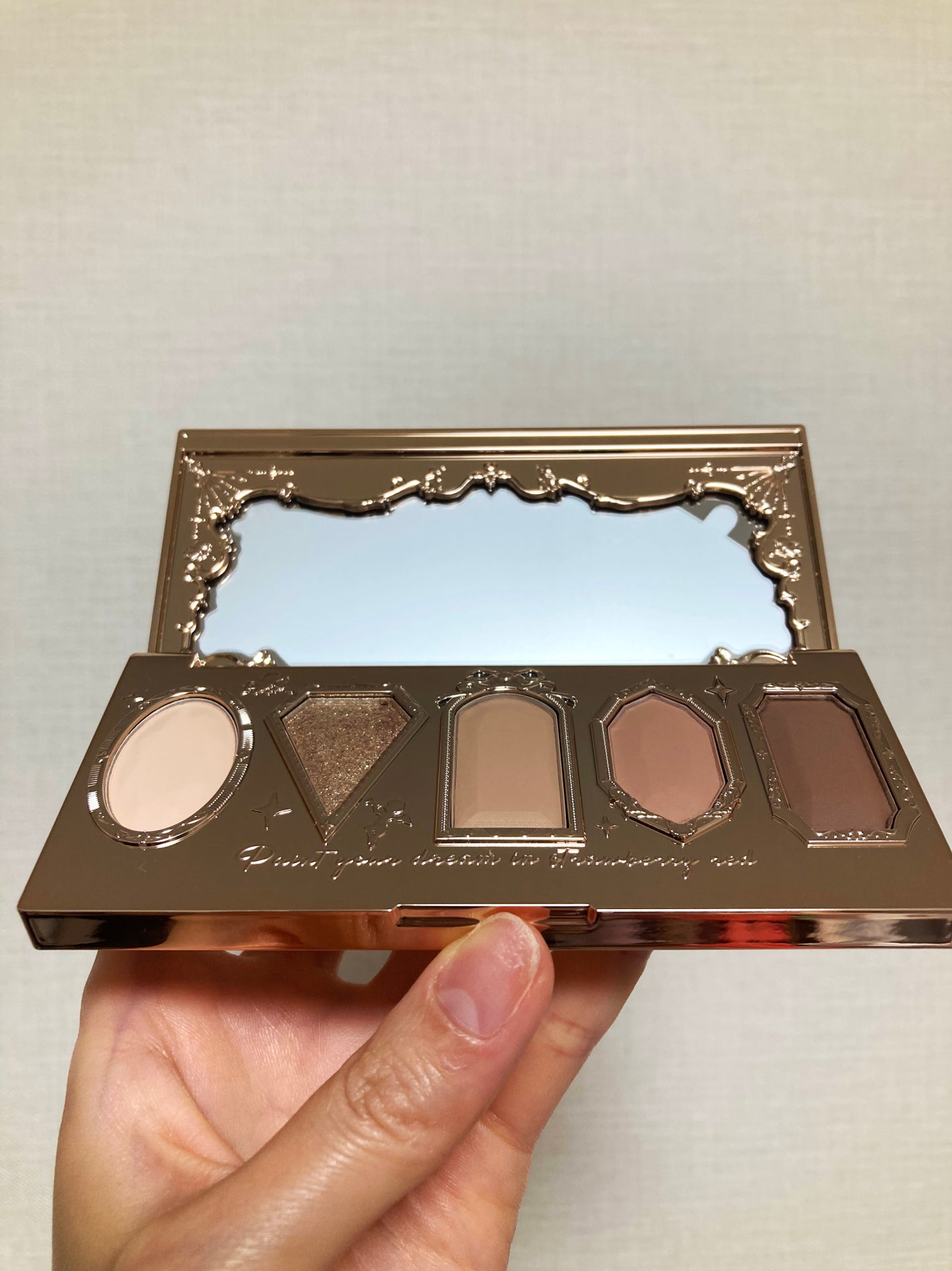 ストロベリーロココ アイシャドウパレット/FlowerKnows/アイシャドウパレットを使ったクチコミ(7枚目)