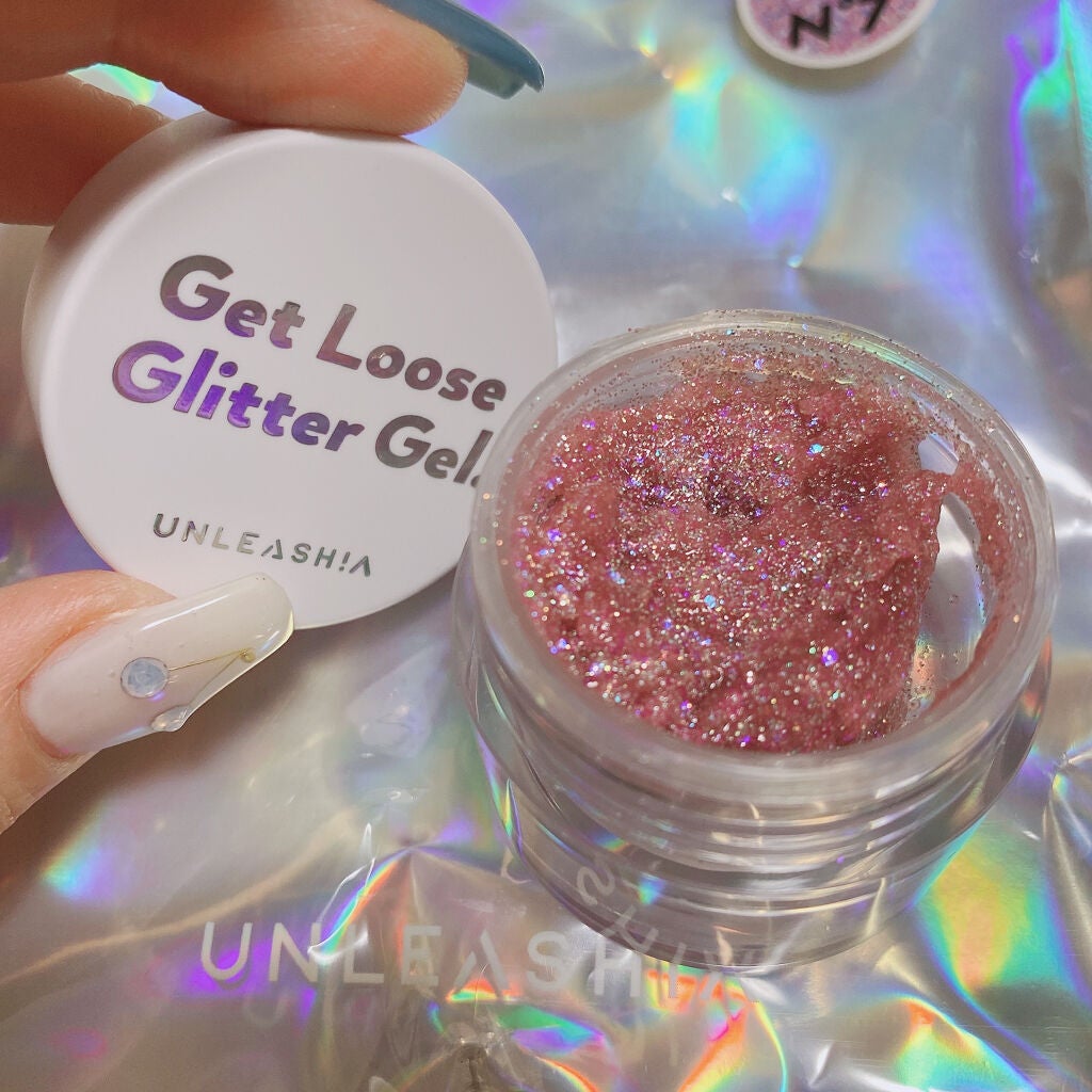 ゲットルーズグリッタージェル/unleashia/グリッターを使ったクチコミ(2枚目)