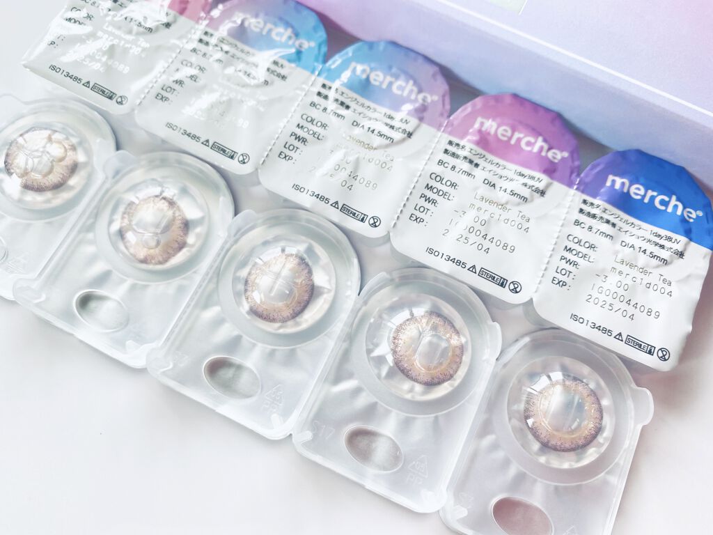 メルシェ ワンデー ラベンダーティー/AngelColor/ワンデー（１DAY）カラコンを使ったクチコミ（2枚目）