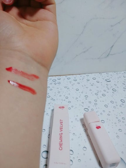 チューインガムベルベットティント/KIRSH(キルシー)/リップティントを使ったクチコミ(2枚目)