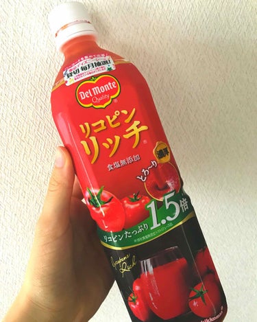 デルモンテ トマトジュースのクチコミ「コスメではないですが😅私の最近のお気に入りの飲み物を紹介します！

🍅デルモンテ リコピンリッ.....」（1枚目）