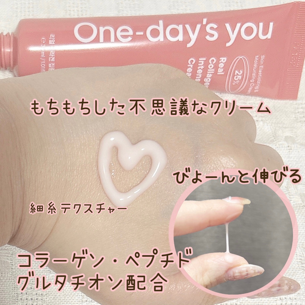 リアルコラーゲンインテンスクリーム /One-day's you/フェイスクリームを使ったクチコミ（2枚目）