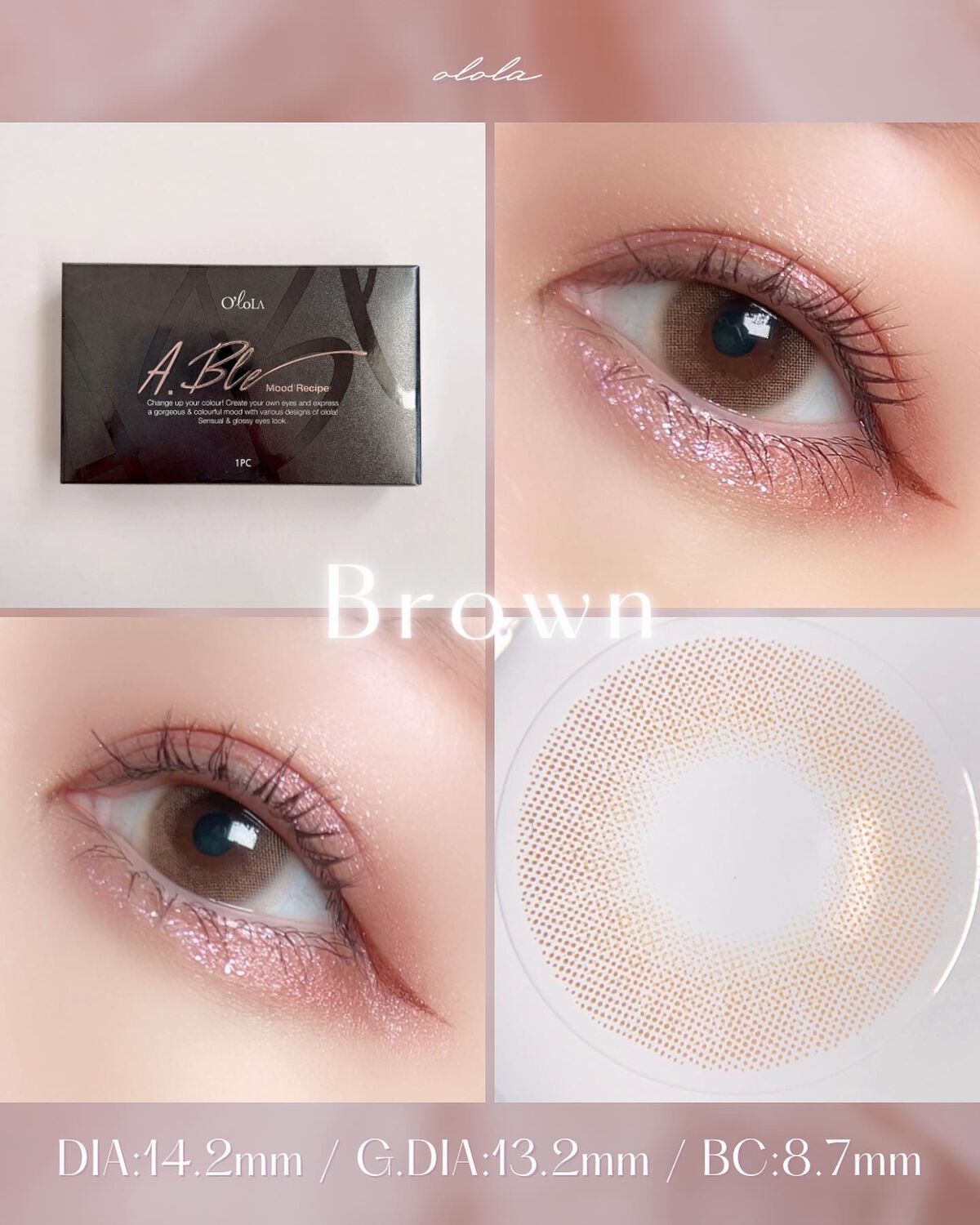 エーブルブルーマンスリー (A.BLE BLUE monthly)/OLOLA/１ヶ月（１MONTH）カラコンを使ったクチコミ（2枚目）