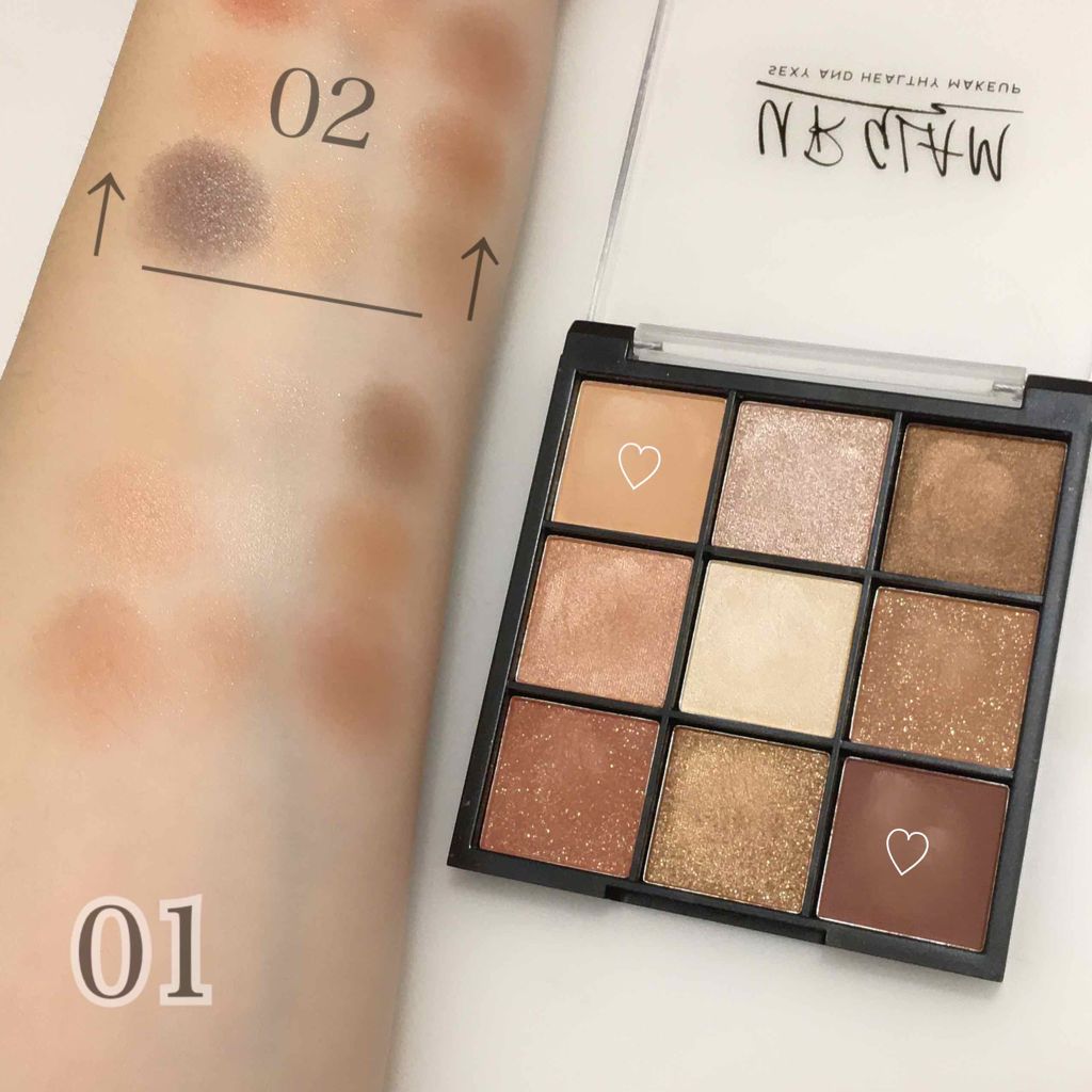 UR GLAM BLOOMING EYE COLOR PALETTE/U R GLAM/アイシャドウパレットを使ったクチコミ(3枚目)