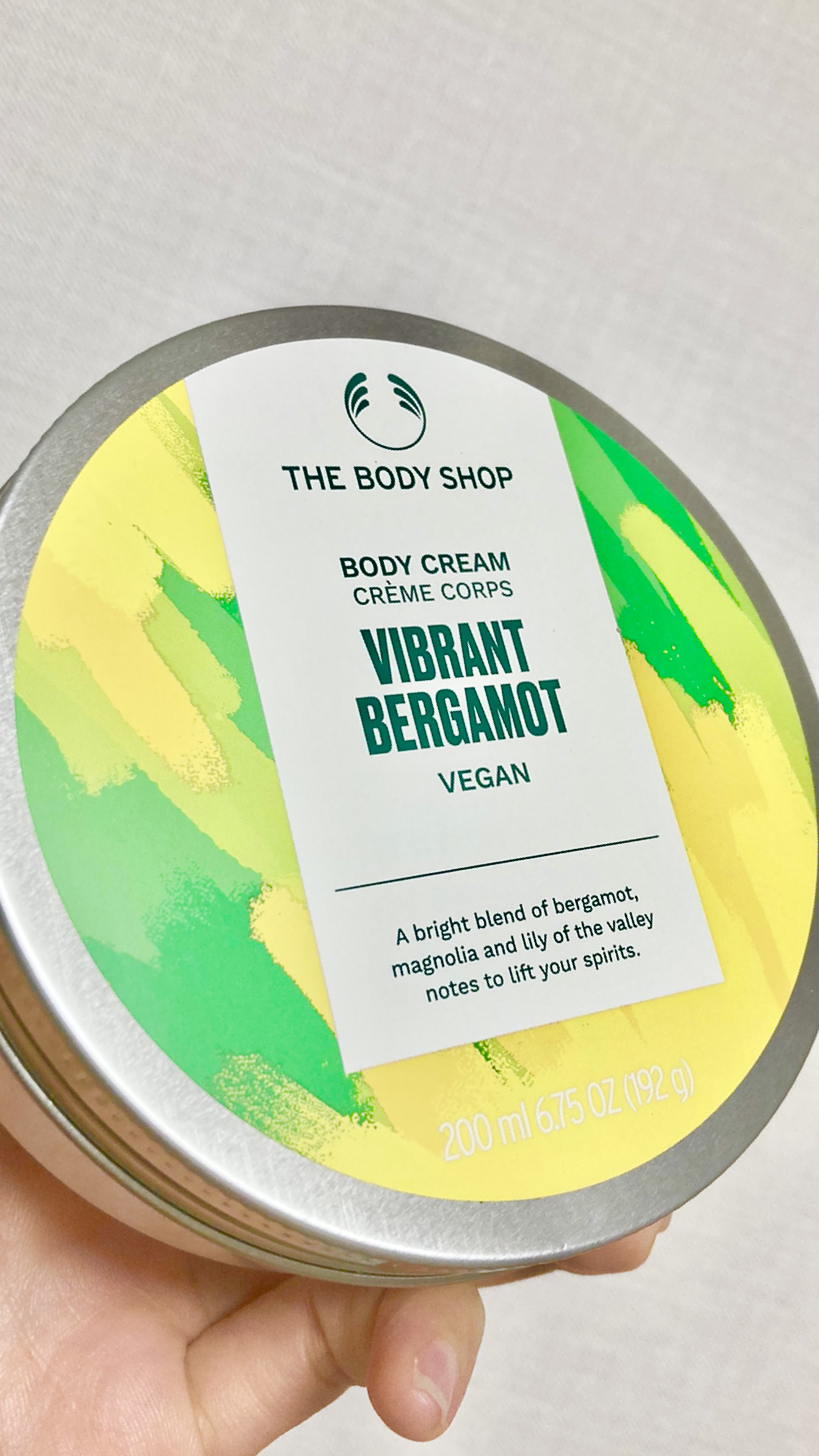 ヴァイブラント ベルガモット ボディクリーム/THE BODY SHOP/ボディクリームを使ったクチコミ（1枚目）