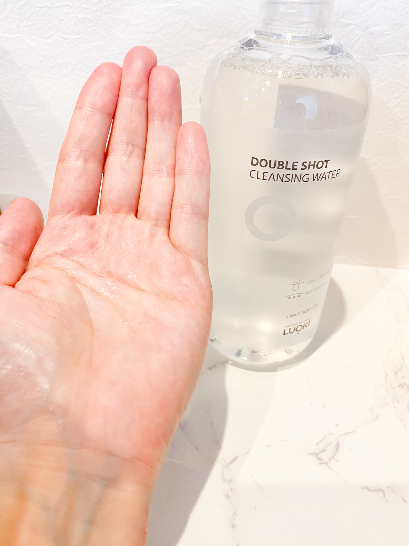 ダブルショットクレンジングウォーター/LUOKI/クレンジングウォーターを使ったクチコミ(3枚目)