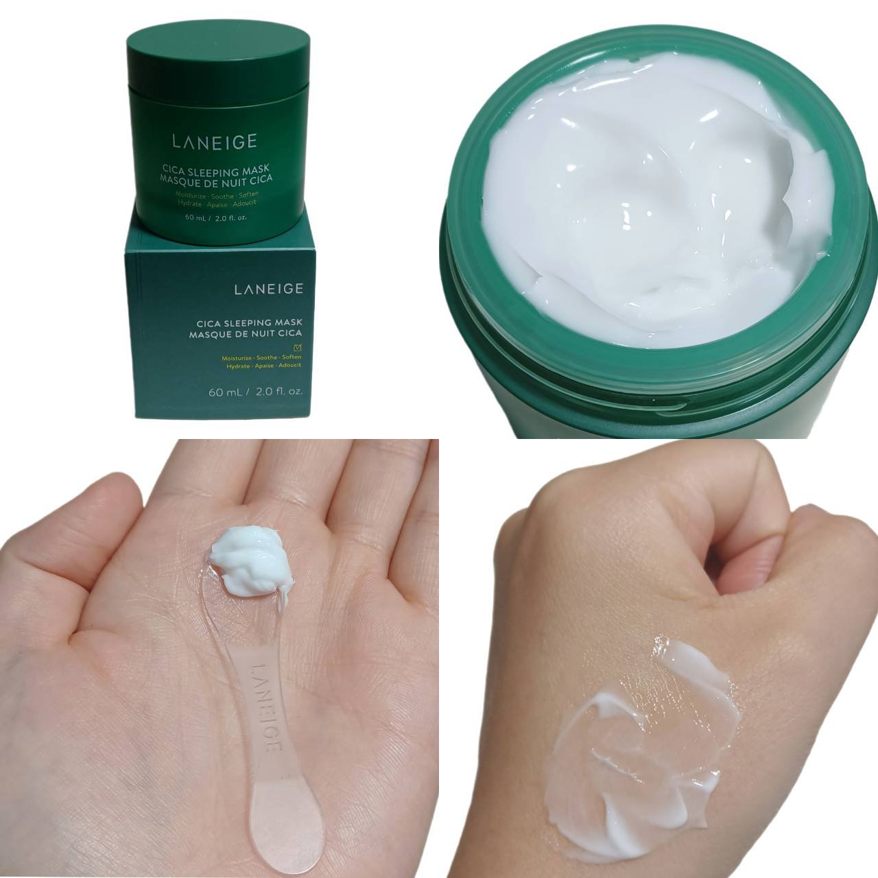 シカスリーピングマスク/LANEIGE/フェイスクリームを使ったクチコミ（3枚目）