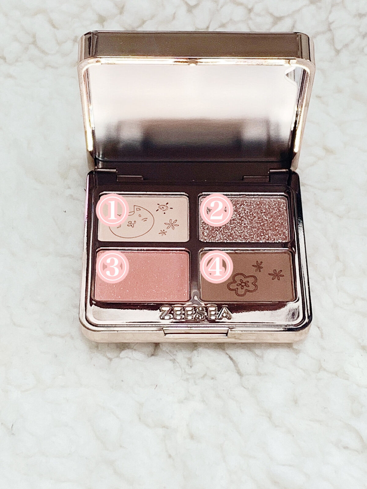 アニマルアイシャドウ(4シェード)/ZEESEA/アイシャドウパレットを使ったクチコミ（2枚目）