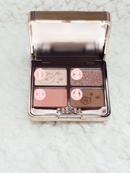 アニマルアイシャドウ(4シェード)/ZEESEA/アイシャドウパレットを使ったクチコミ(2枚目)