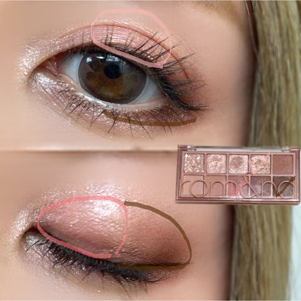 ベターザンパレット/rom&nd/アイシャドウパレットを使ったクチコミ(3枚目)