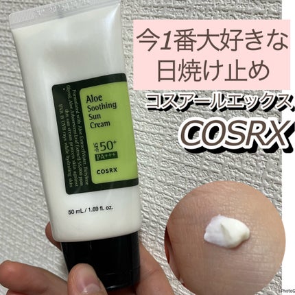 アロエスージングUVクリーム SPF50+ PA+++/COSRX/日焼け止めクリームを使ったクチコミ(1枚目)