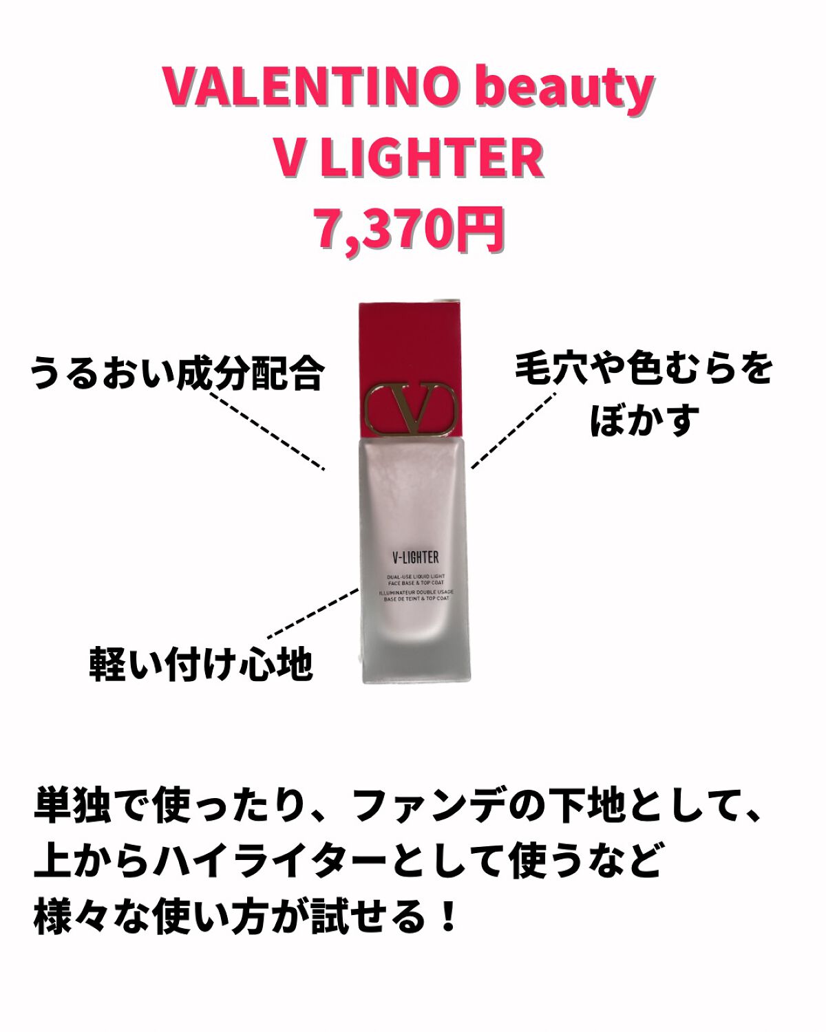 Vライター/ヴァレンティノ ビューティ/化粧下地を使ったクチコミ(2枚目)