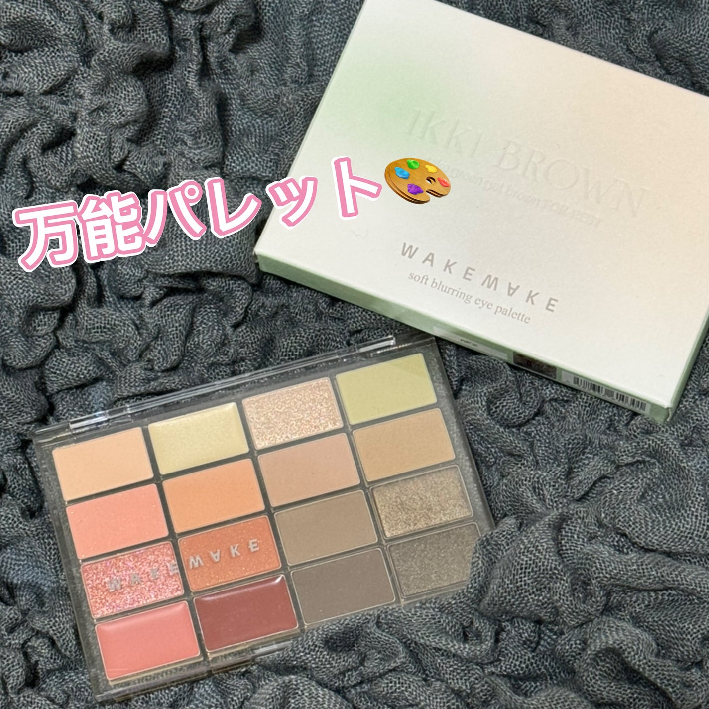 ソフトブラーリングアイパレット/wakemake/アイシャドウパレットを使ったクチコミ(1枚目)