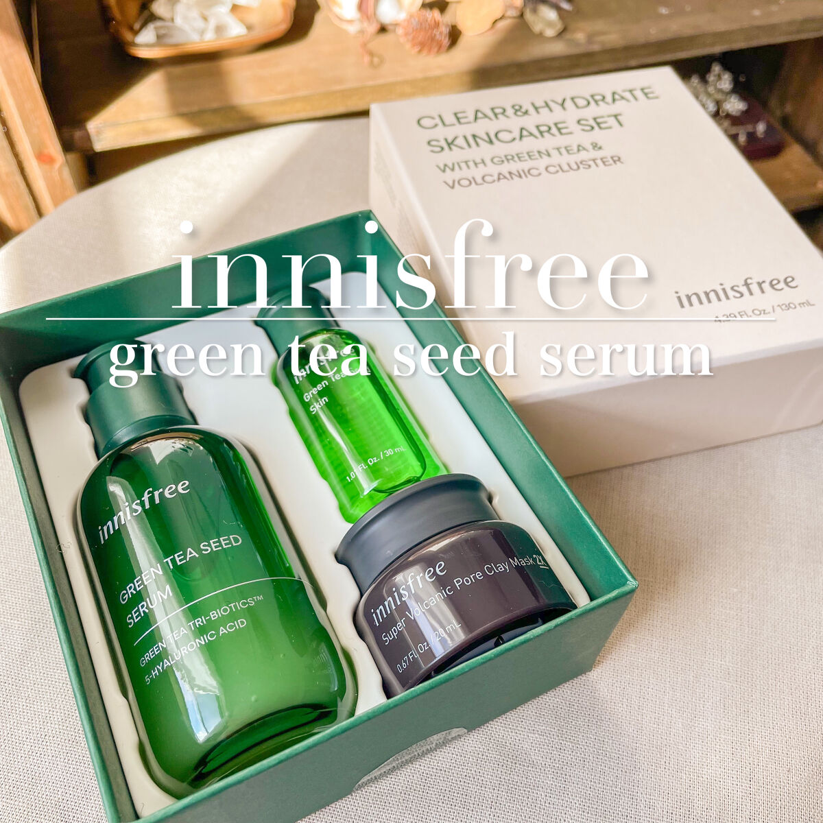 グリーンティーシード セラム N/innisfree/美容液を使ったクチコミ（1枚目）