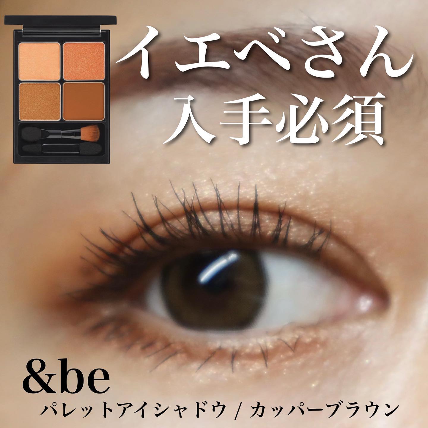 &be パレットアイシャドウ/＆be/アイシャドウパレットを使ったクチコミ（1枚目）