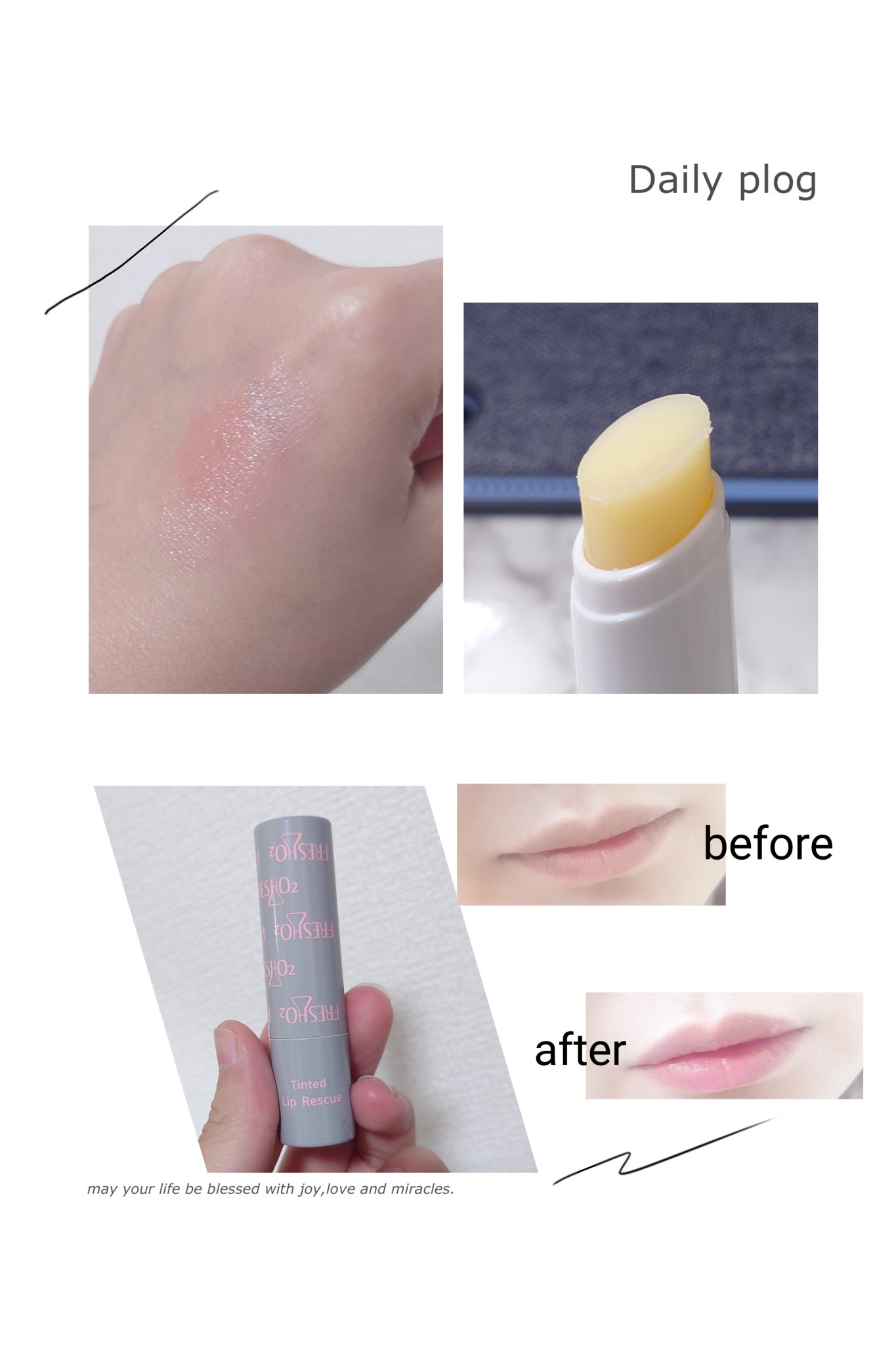 ティントリップレスキュー/FRESHO2/リップバームを使ったクチコミ（2枚目）