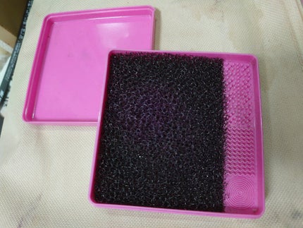 メイクブラシドライクリーナー/DAISO/メイクアップキットを使ったクチコミ(1枚目)