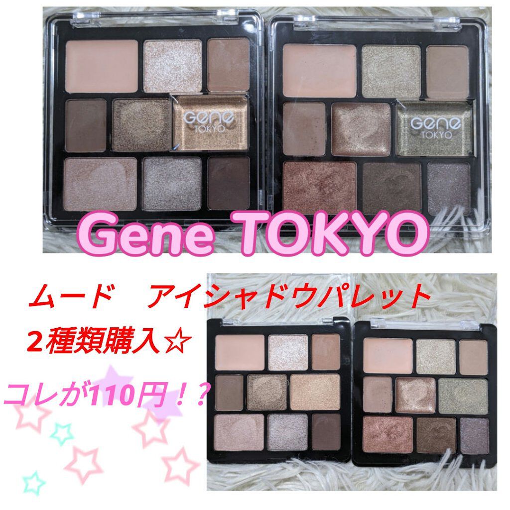 ムードアイシャドウパレット/GENE TOKYO/アイシャドウパレットを使ったクチコミ（1枚目）