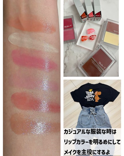 ザグラスタトゥーティント/QUA-T/リップティントを使ったクチコミ(5枚目)