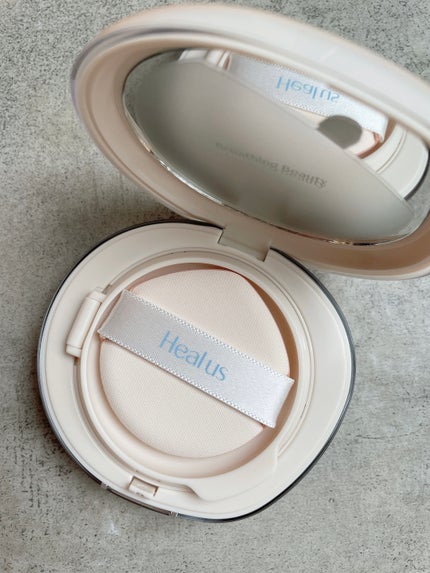 ブリージンググロークッション/Healus/クッションファンデーションを使ったクチコミ(5枚目)