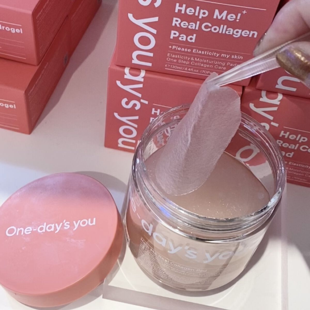 ヘルプミー! リアルコラーゲンパッド/One-day's you/トナーパッドを使ったクチコミ（3枚目）