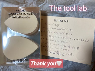 ハイドロ メイクアップスポンジ ウォータードロップ/THE TOOL LAB/パフ・スポンジを使ったクチコミ（1枚目）