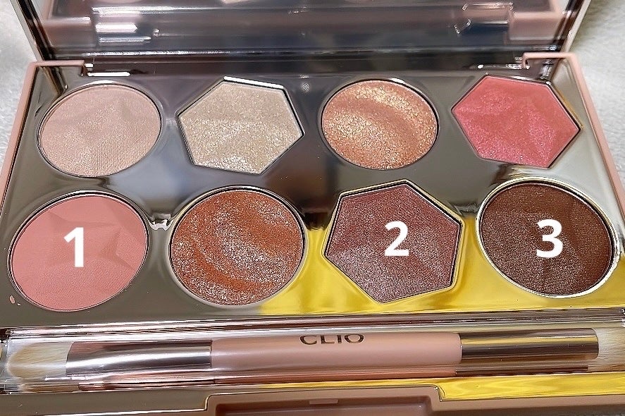 プリズム エアー アイ パレット/CLIO/アイシャドウパレットを使ったクチコミ(3枚目)