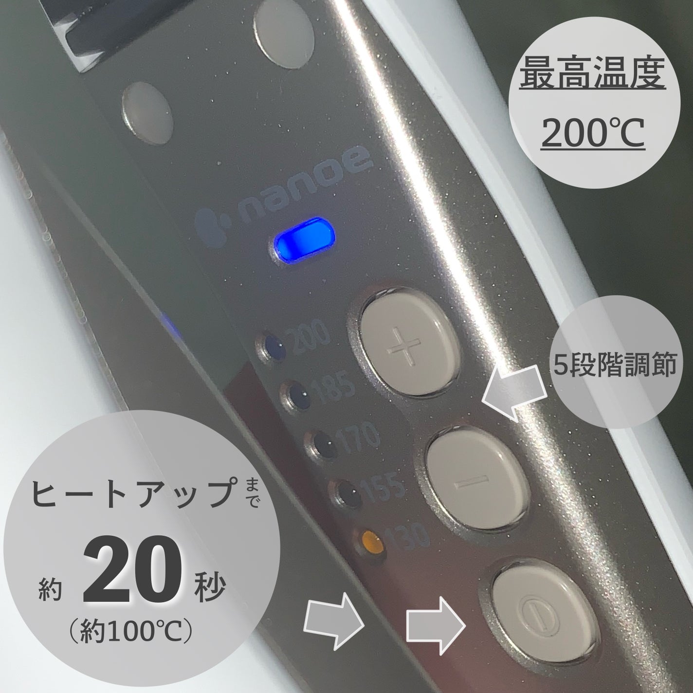 ストレートアイロン ナノケア EH-HS0J /Panasonic/ストレートアイロンを使ったクチコミ(3枚目)