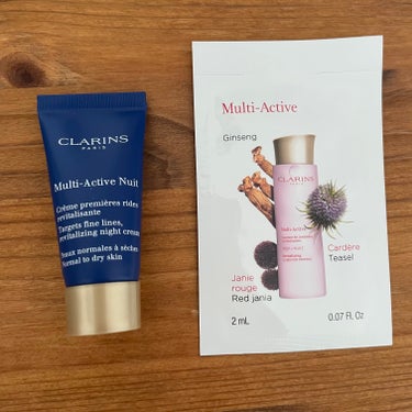 CLARINS M アクティヴ ナイト クリーム ドライ／ノーマルのクチコミ「 #メモ
 #サンプル..」（1枚目）