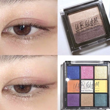 UR GLAM　BLOOMING EYE COLOR PALETTE/U R GLAM/パウダーアイシャドウを使ったクチコミ（1枚目）