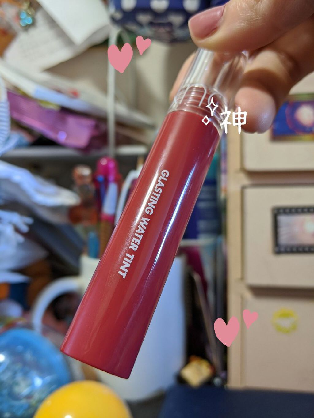 グラスティングウォーターティント/rom&nd/リップティントを使ったクチコミ（1枚目）