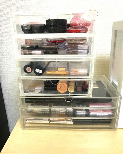 重なるアクリルケース横型3段/無印良品/その他化粧小物を使ったクチコミ(1枚目)